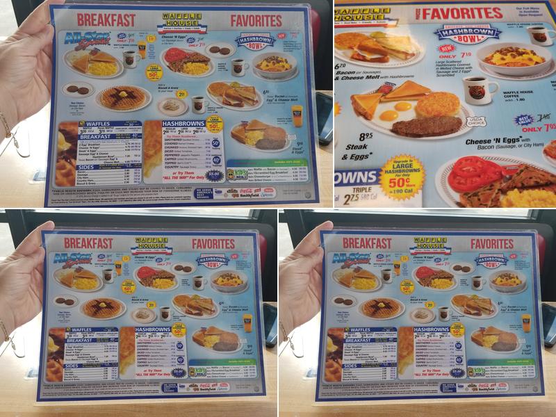 Waffle House Menu