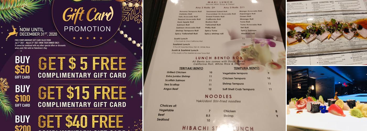 Osushi - Marlton Menu