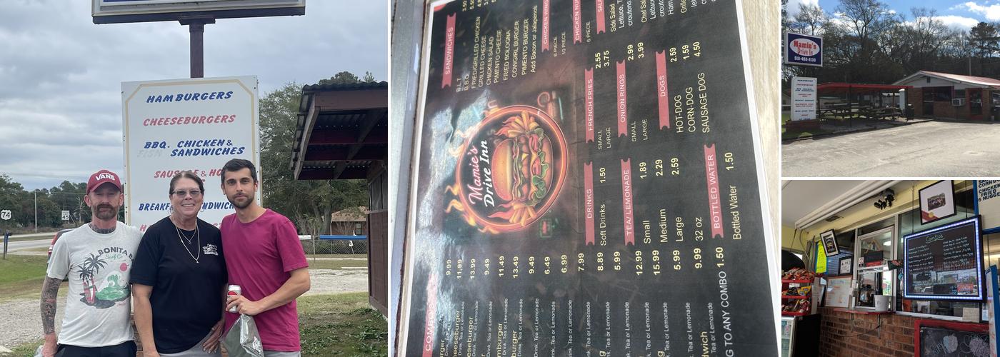 Mamie's Drive Inn Menu