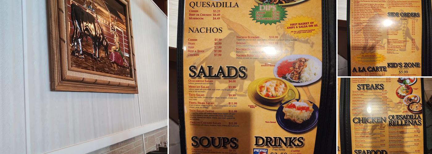 Fiesta Brava Menu