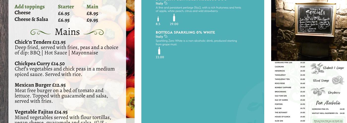 Broadstraik Inn Menu