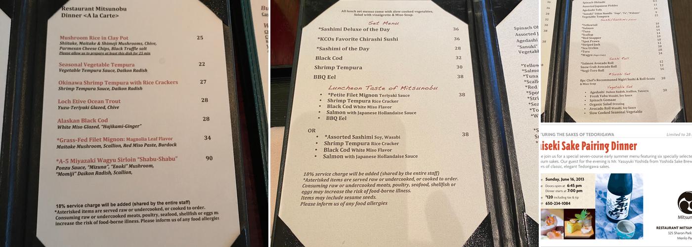 Mitsunobu Menu