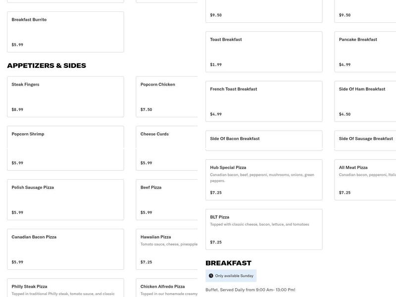 M & K's Pizza Hub Menu