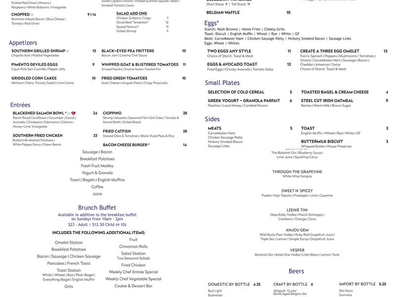 Eighty8 Kitchen + Cocktails Menu