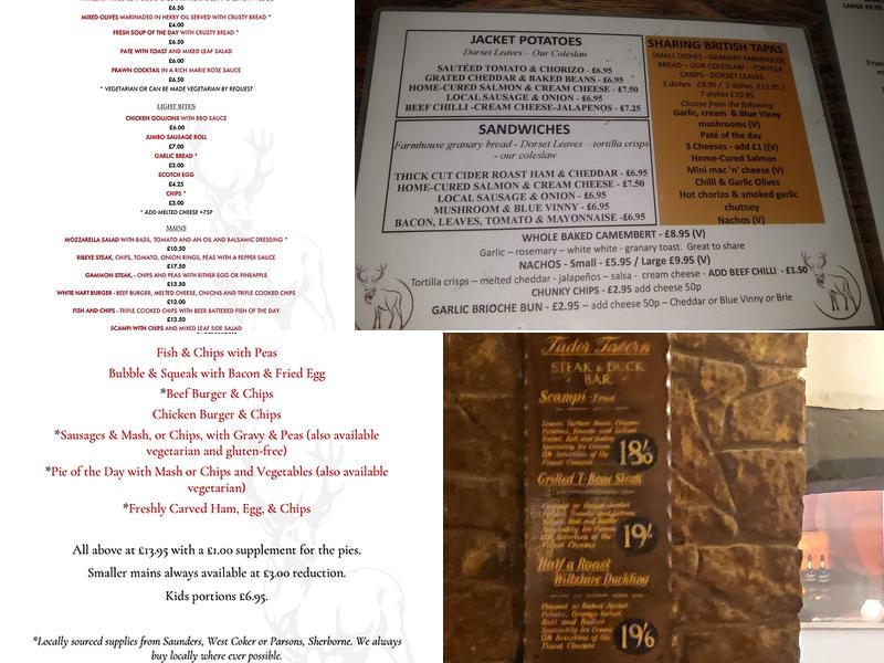 White Hart Menu