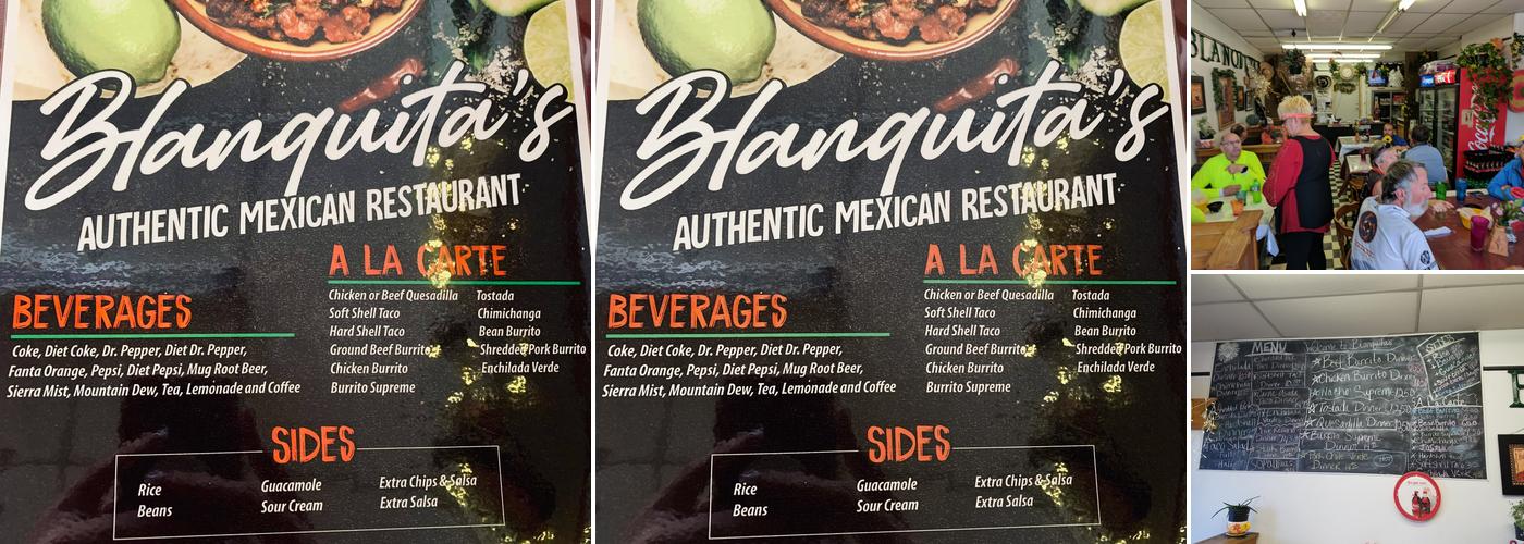 Blanquita's Menu