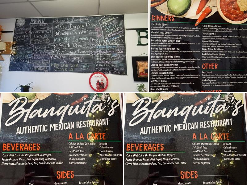 Blanquita's Menu