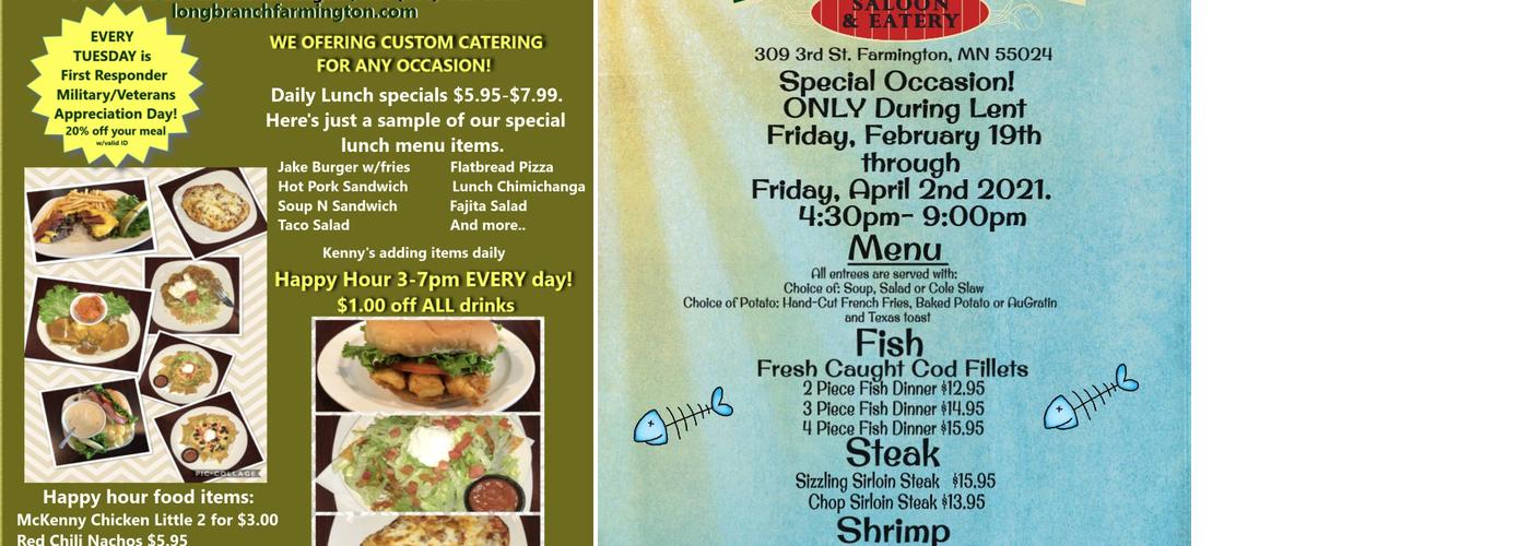 Longbranch Saloon & Eatery Menu