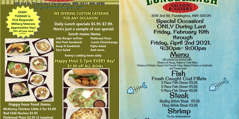 Longbranch Saloon & Eatery Menu