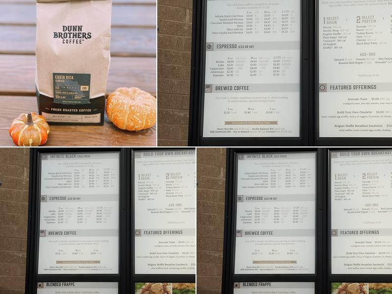 Dunn Brothers Coffee Menu