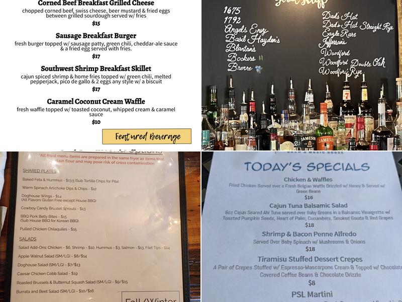 Dog & Bull Taphouse and Kitchen Menu