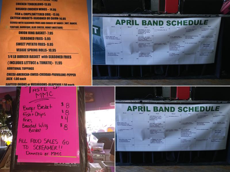 Minnesota Music Cafe Menu