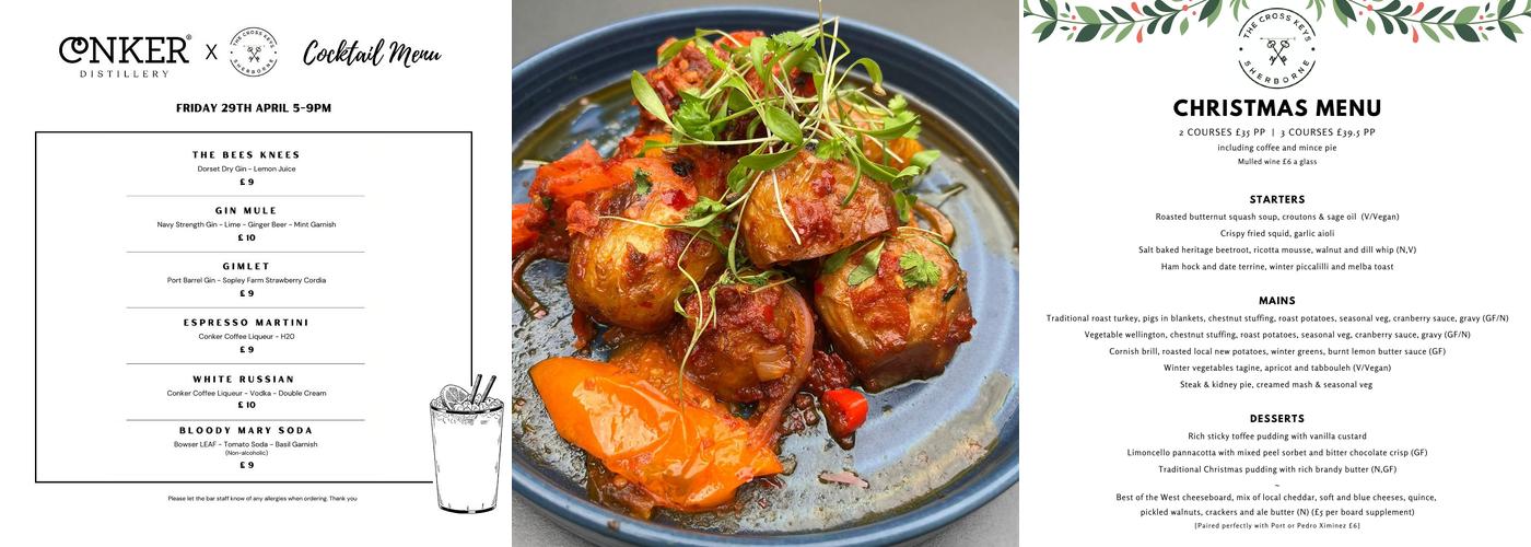 The Cross Keys Pub & Restaurant Sherborne Menu