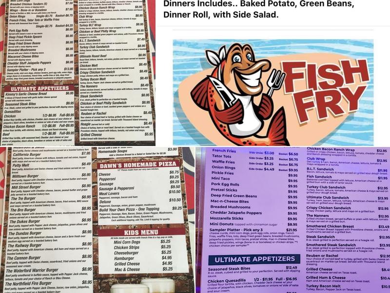 Dawn's Corner Bar & Grill Menu