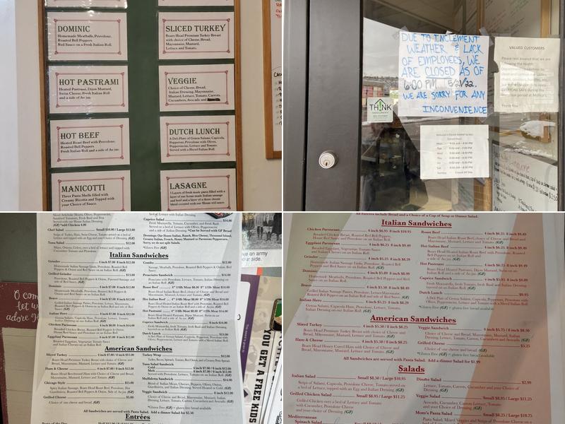 Mollica's Italian Market and Deli Menu