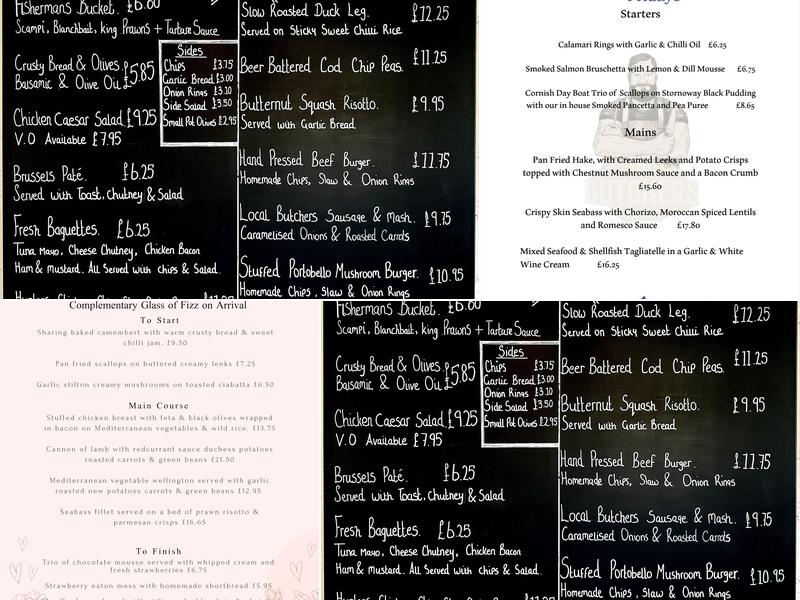 The Butchers Arms Menu