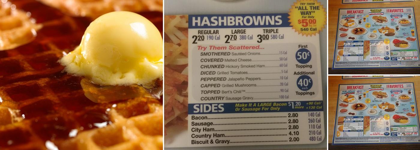 Waffle House Menu