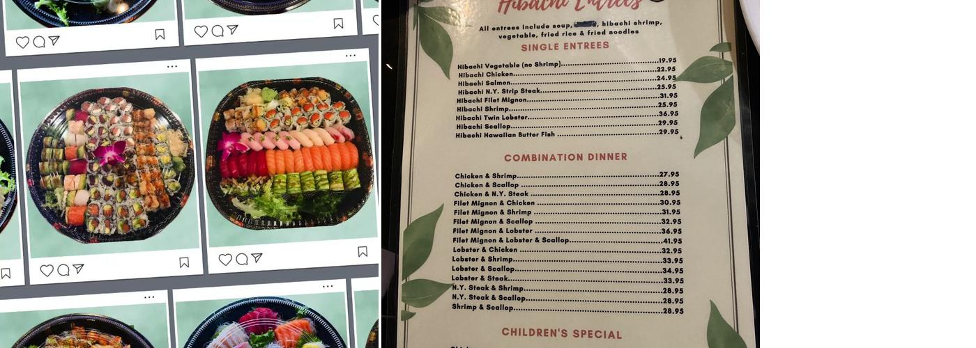 Megu Sushi & Hibachi Menu