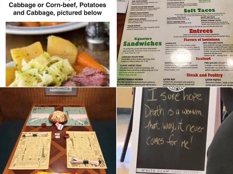 Ollie Gators Pub Menu