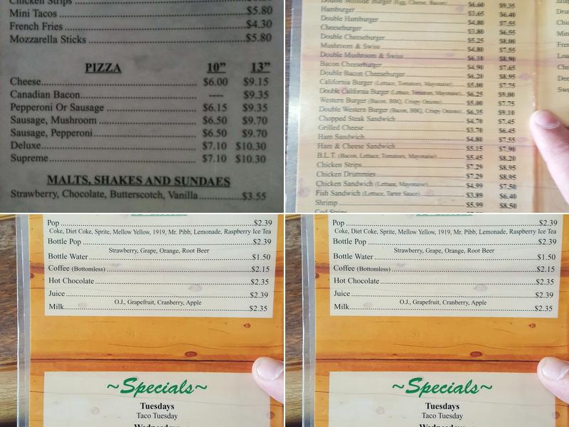 Millside Tavern Menu