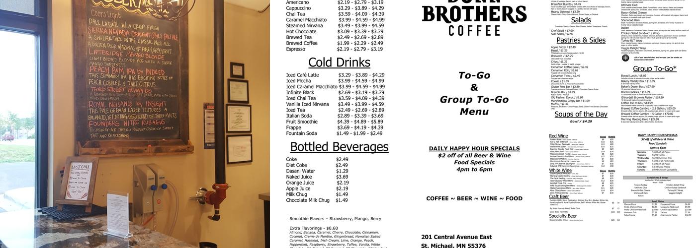 Dunn Brothers Coffee Menu