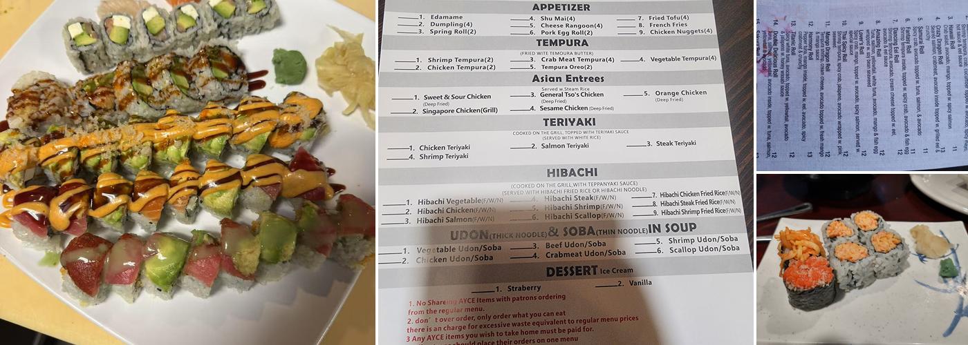 Sakura Express Menu