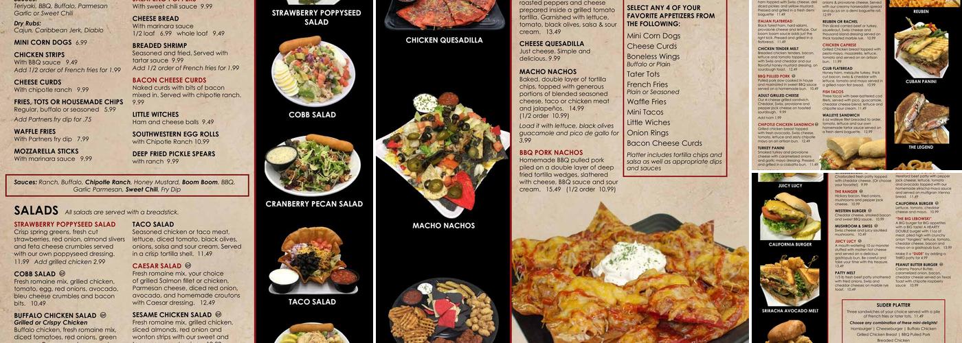 Great River Bowl & Partners Pub Menu