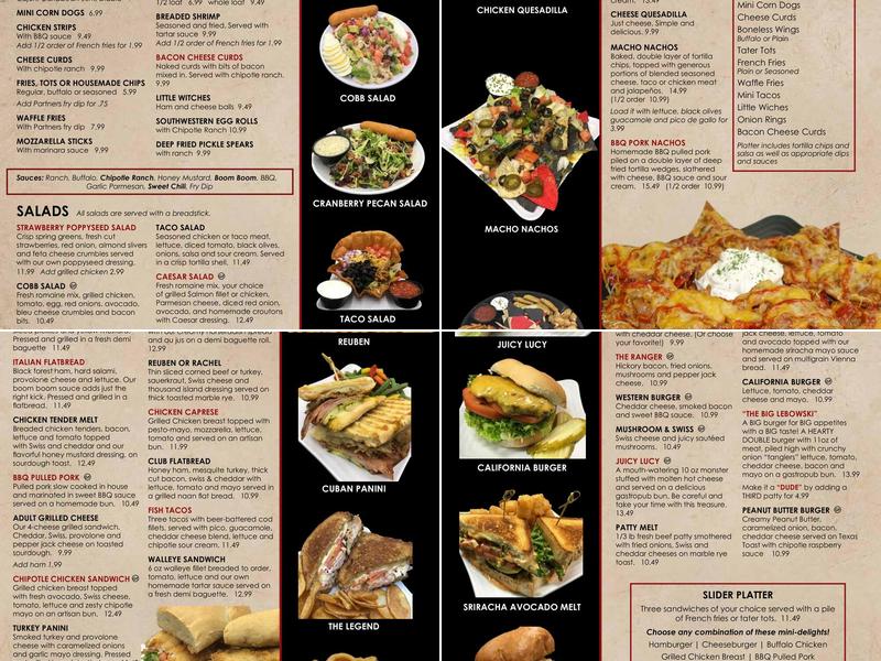 Great River Bowl & Partners Pub Menu