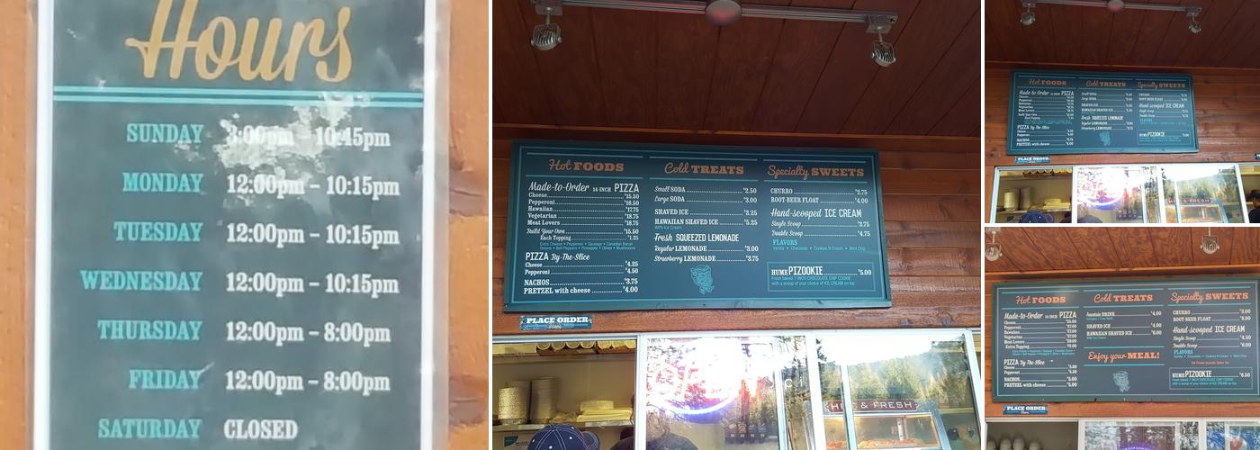 Pondy Pizza & Pizookie Menu