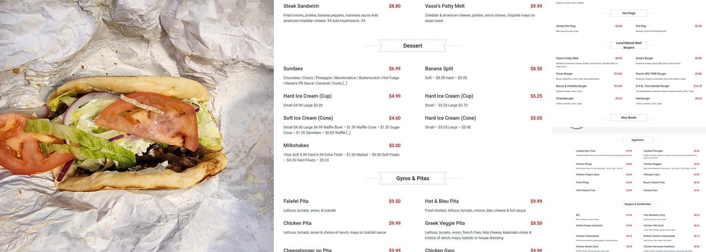 Vassi's Drive-In Menu