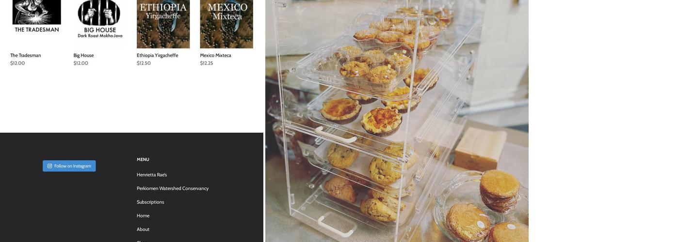 Speakeasy Coffee Company Menu