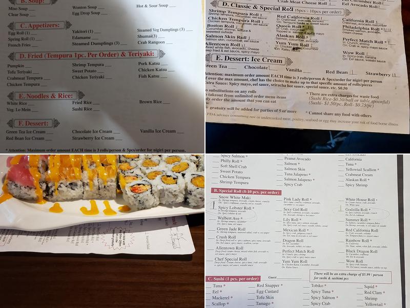 Lily Sushi Grill Menu