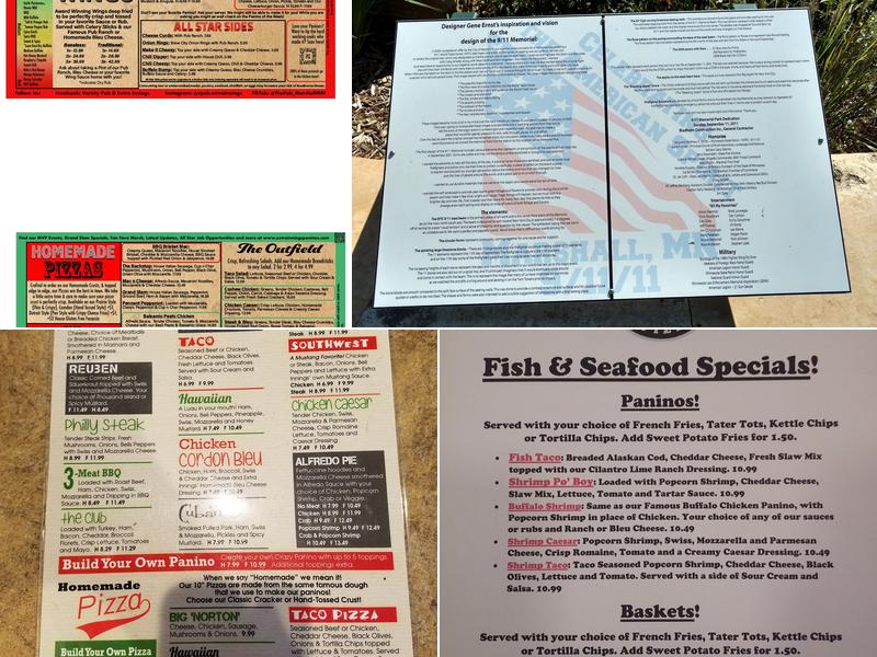 Varsity Pub & Extra Innings Menu