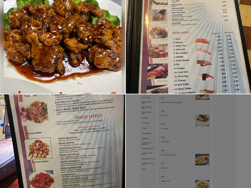 Pacific Spice Menu