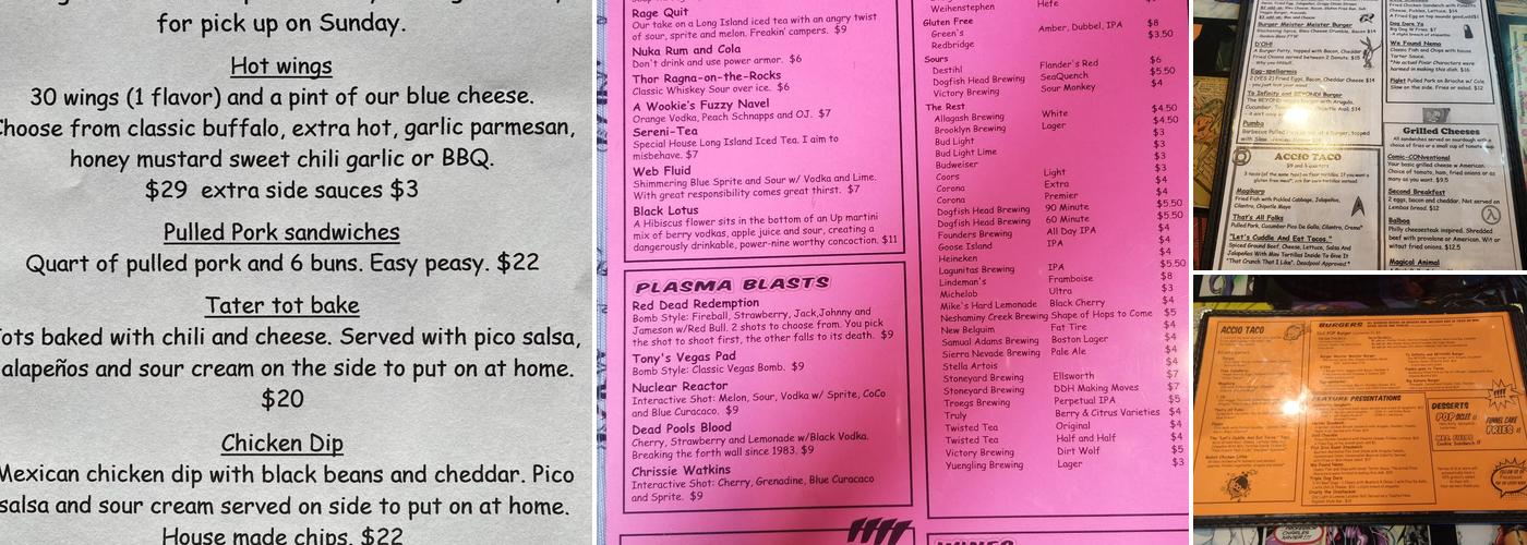 Pop Inn Menu