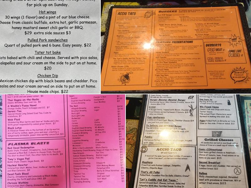 Pop Inn Menu