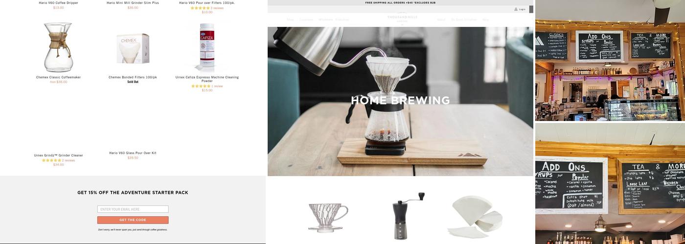 Land Of A Thousand Hills Coffee Menu