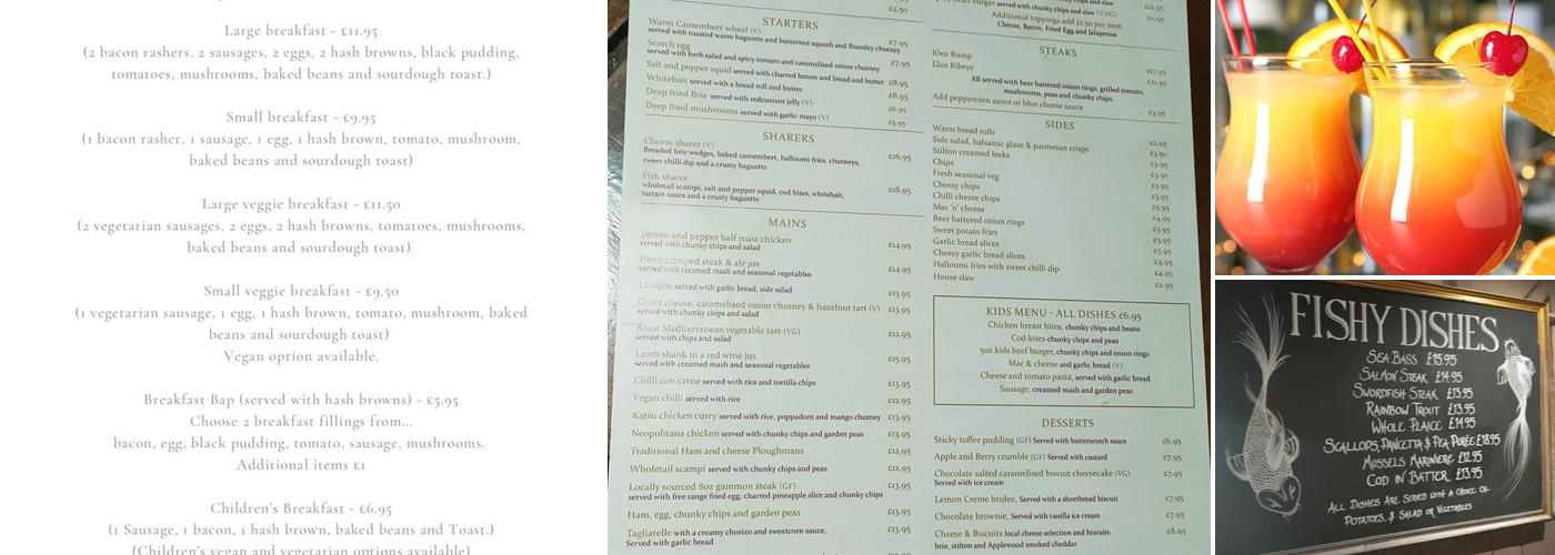 White Hart Inn Menu