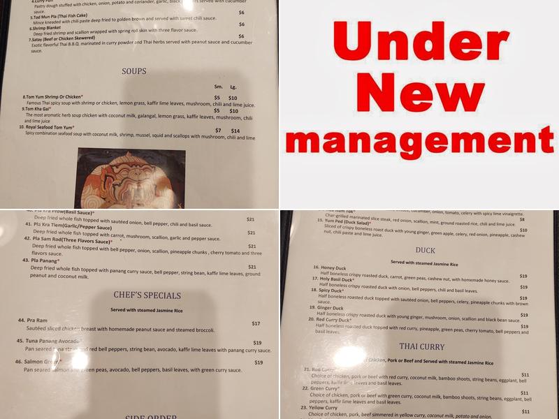 Thai Kitchen Menu