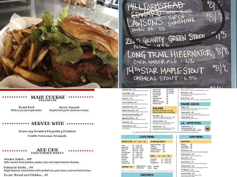 Three Ponds Menu