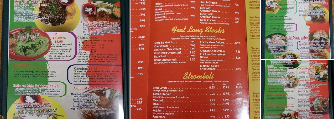 Michael's Villa Rosa & Mariachi Mexican Grill Menu