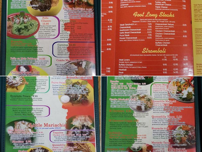 Michael's Villa Rosa & Mariachi Mexican Grill Menu