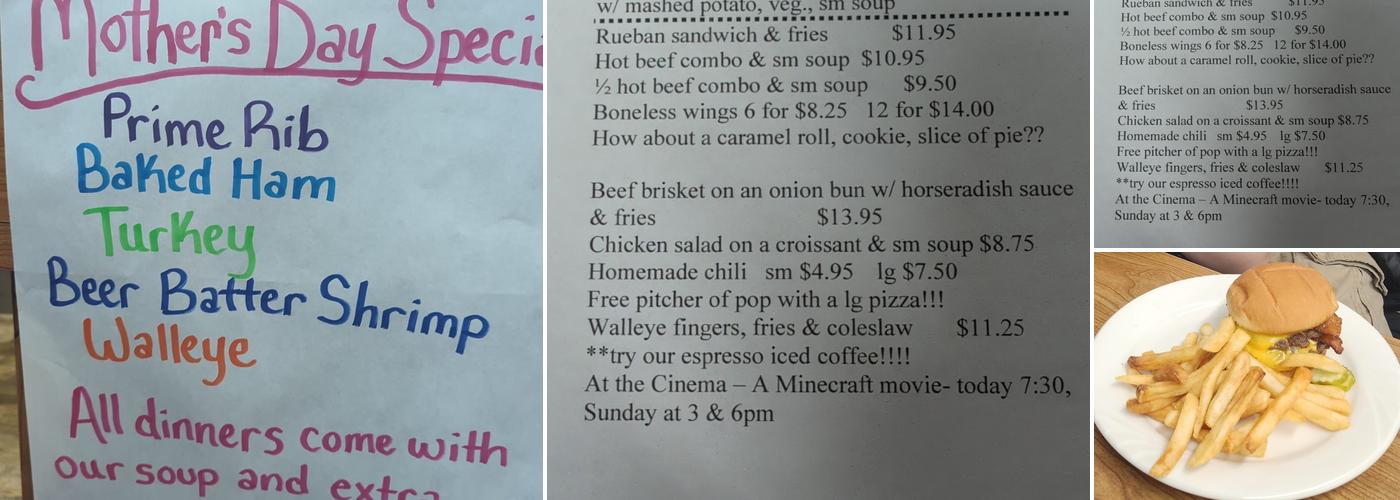 Thompson's Café Menu