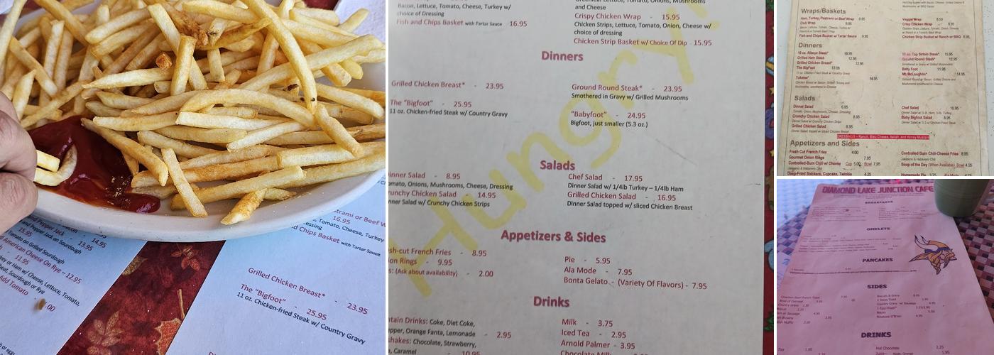 Diamond Lake Junction Cafe Menu