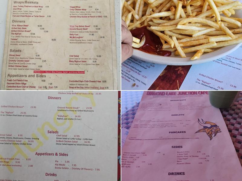 Diamond Lake Junction Cafe Menu