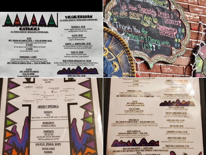 Crystal's Menu