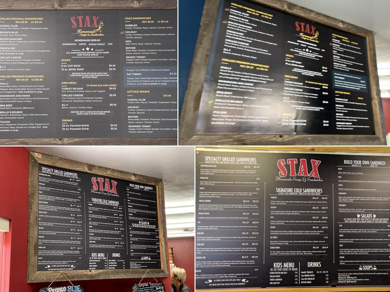 Stax Menu