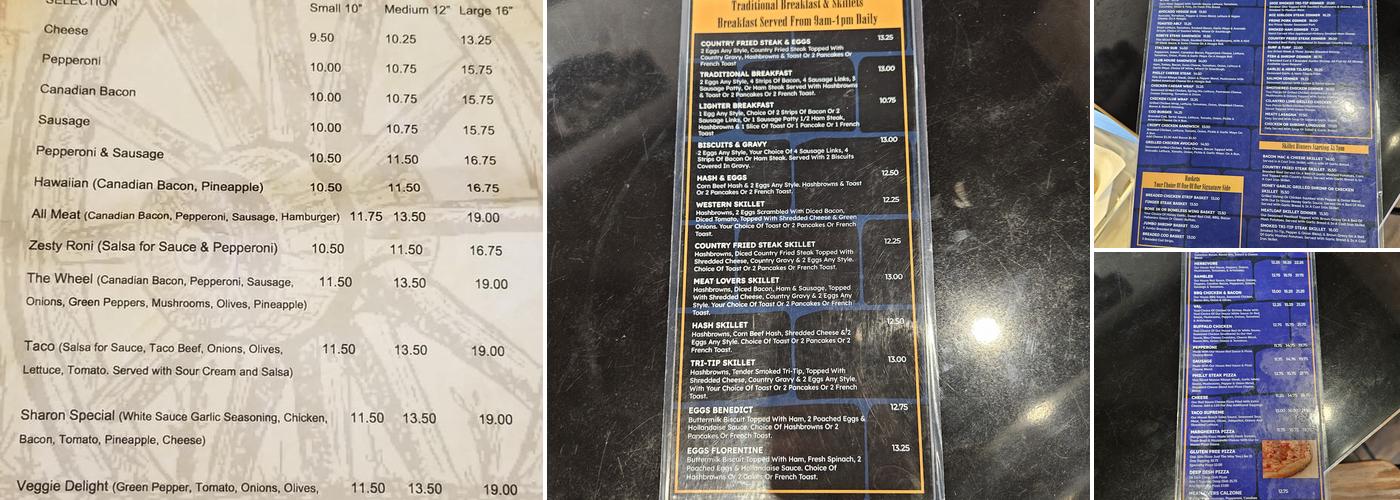Whistle Stop Menu