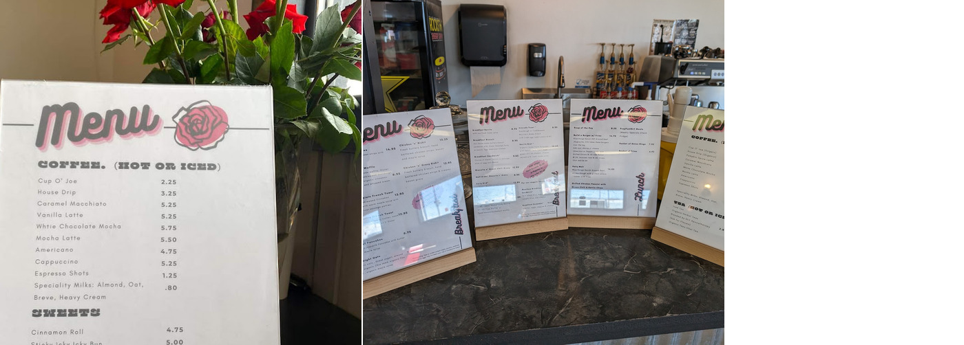 The Ruby Rose - Cafe & Micro Bakery Menu