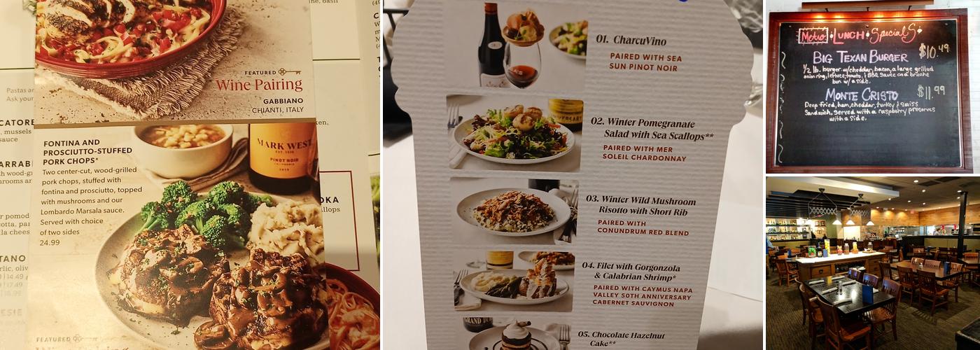 Carrabba's Italian Grill Menu